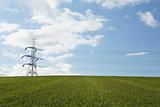 Electricity Pylons In A Paddock