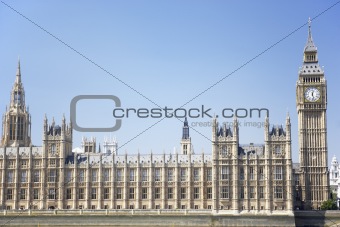 Big Ben And Houses Of Parliament, London, England