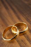 Two Wedding Rings Resting Together