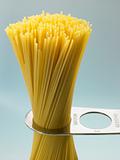 Spaghetti Pasta Being Measured