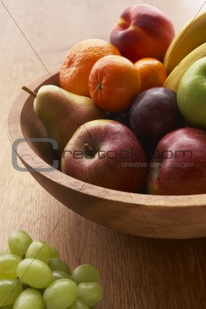 Bowl Filled With A Variety Of Fresh Fruits