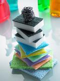 Stack Of Colorful Sponges