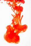 Red Ink Mixing With Water