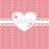 cute vector  lace frame on lace background