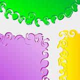 set of colorful speech bubble background collection wallpaper