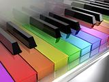 The rainbow piano