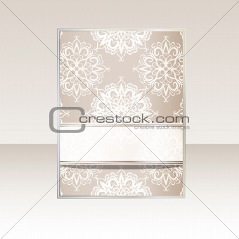 vector banner with snowflakes and place for your text