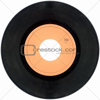 45rpm Vinyl record cutout