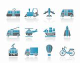 Travel and transportation icons