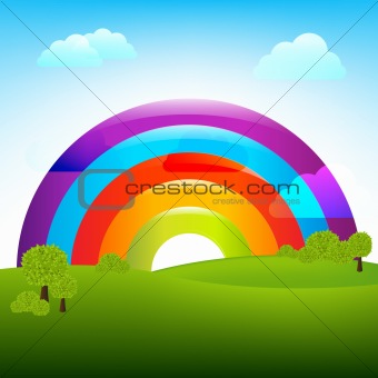 Landscape With Rainbow