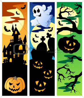 Halloween banners set 5