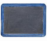 slate blackboard in blue frame