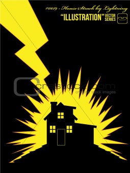 Illustration #0019 - House Struck by Lightning