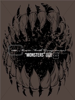 Monster #003 - Monster Mouth (Grunge version)