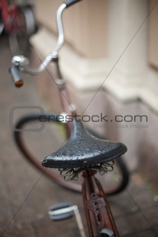 Bike on a rainy day
