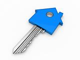 3d key home house blue