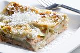 spinach lasagna with salmon