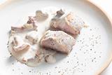pork tenderloin with mushrooms and creamy sauce