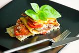 lasagna with minced turkey meat and tomatoes