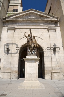 soldiers sculpture at Lleida