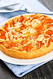 Apricot and almond pie