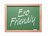 Eco Friendly Green Chalk Board Series on a White Background.