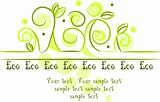 Beauty green ecology vector