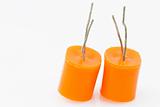 two electrolytic capacitor