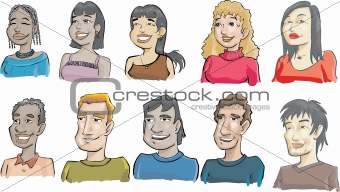 ethnic faces