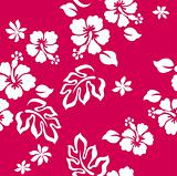 Seamless Hibiscus Flower Background