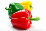 Red, Green and Yellow Peppers