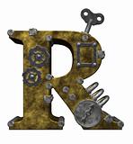 steampunk letter r