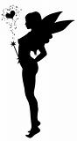 love fairy silhouette