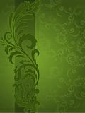 Green background with ornament