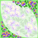 frame of violets