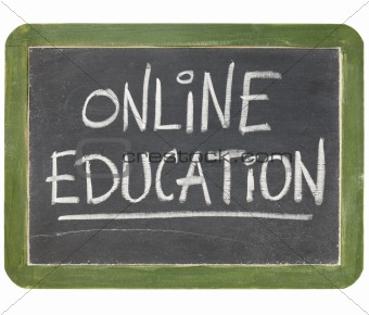 online education blackboard sign