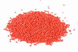 red plastic granules