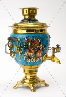 Russian Traditional Samovar Isolated