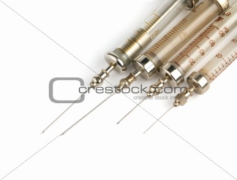 pile of old syringes