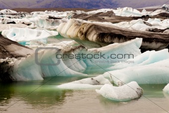 Glacier ice - Jokulsarlon lake - Iceland