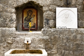 Kotor, Montenegro. Holy source.