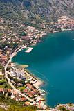 Aerial view on Risan - Montenegro