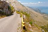 Narrow route in Montenegro