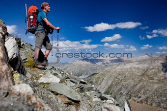 Mountain trekking