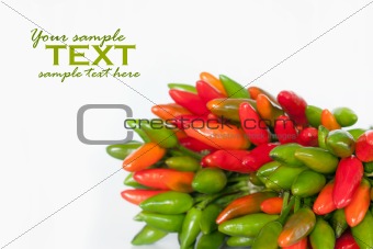 Bunch od chilli peppers