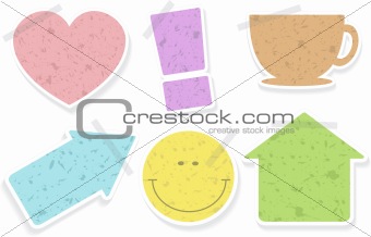 Stickers for home using, vector illustration