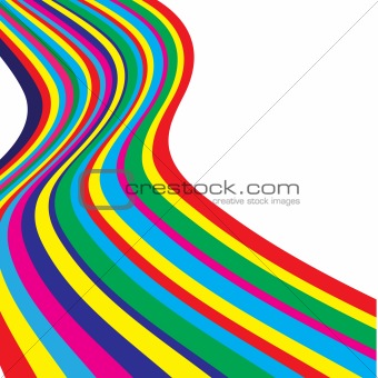 varicoloured abstract lines. Vector illustration