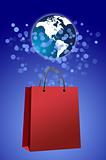 Shopping bag and world