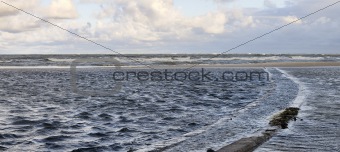River and sea panorama