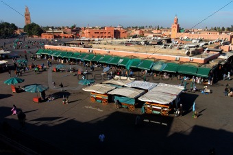 Daarm al Fina, main square in Marrakech, Morocco